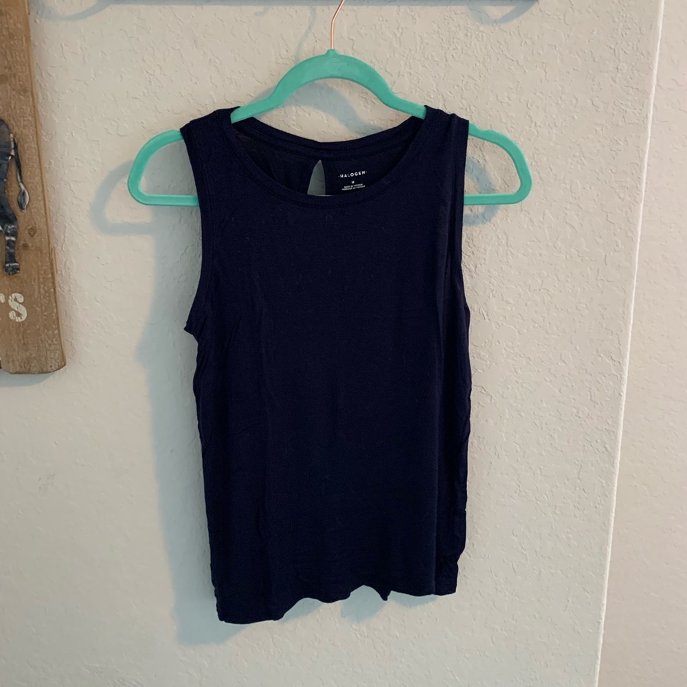Halogen Tank Navy Medium